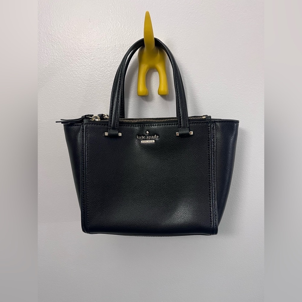kate spade New York Patterson Drive Mini Kona Black Pebbled Leather Satchel